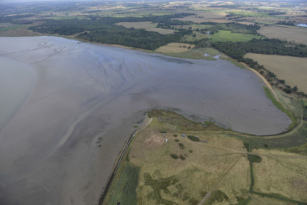 The Aldeburgh to Snape estuary at the bottom of the garden